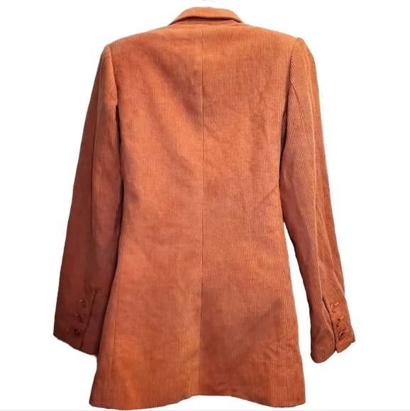 Reformation Sampson Blazer Pink Corduroy Womens Xs - Picture 2 of 6